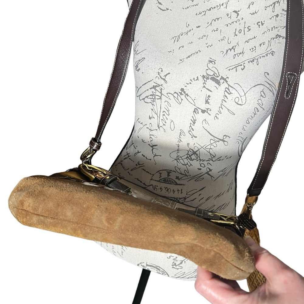 Coach Limited Edition Patchwork Purple Brown Shou… - image 5